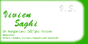 vivien saghi business card